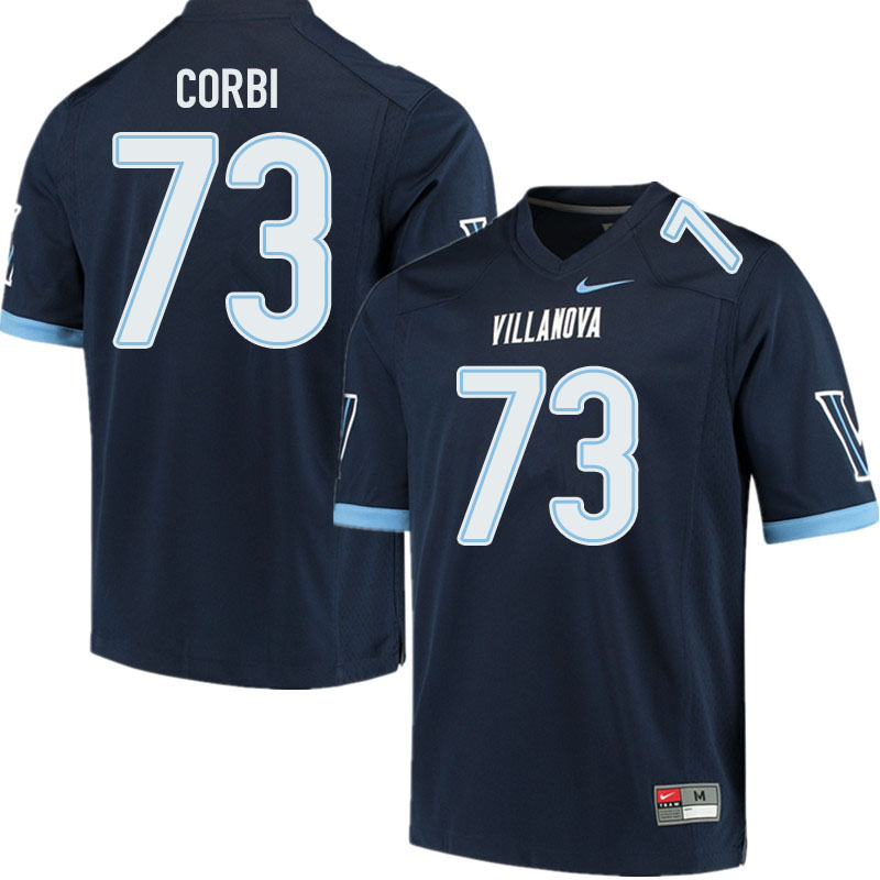 Men #73 Michael Corbi Villanova Wildcats College Football Jerseys Sale-Navy - Click Image to Close